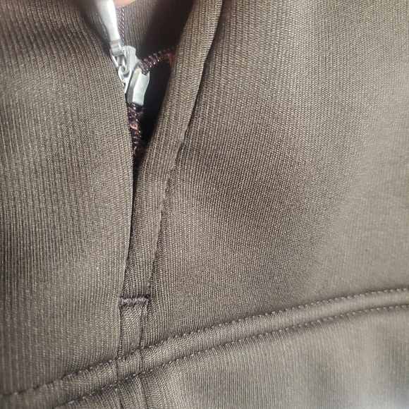 Lucy Women Track Jacket Size Large Brown Athletic Activewear Performance Neutral - Picture 8 of 13